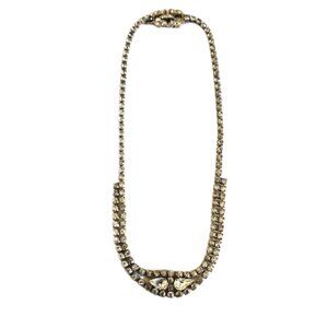 Vintage Rhinestone Choker Tennis Necklace